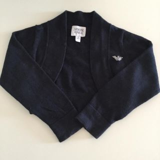 アルマーニ ジュニア(ARMANI JUNIOR)のARMANI junior◇ガールズ ボレロ カーディガン 黒◇2A 2T 90(カーディガン)