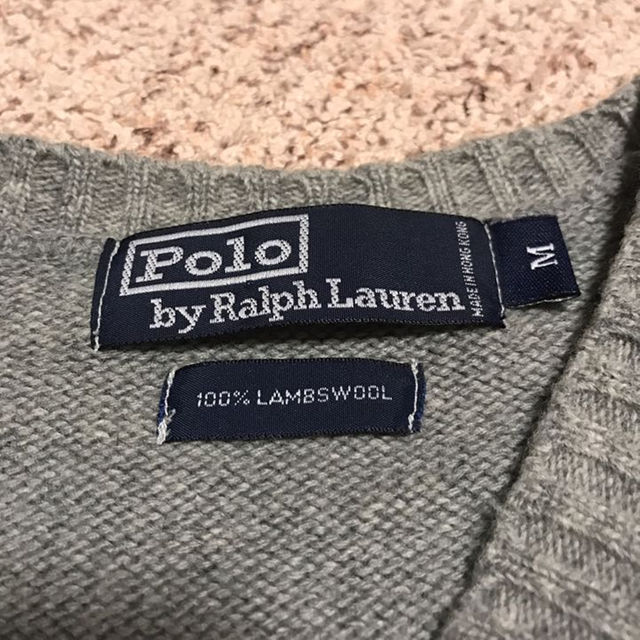 POLO RALPH LAUREN(ポロラルフローレン)のsakuranbo78様 専用！POLO ポロ ラルフローレン グレー セーター メンズのトップス(ニット/セーター)の商品写真