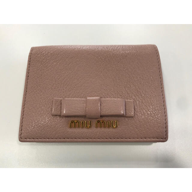 新商品 miumiu リボン 二つ折り財布 - www.tauntonscrapmetal.com