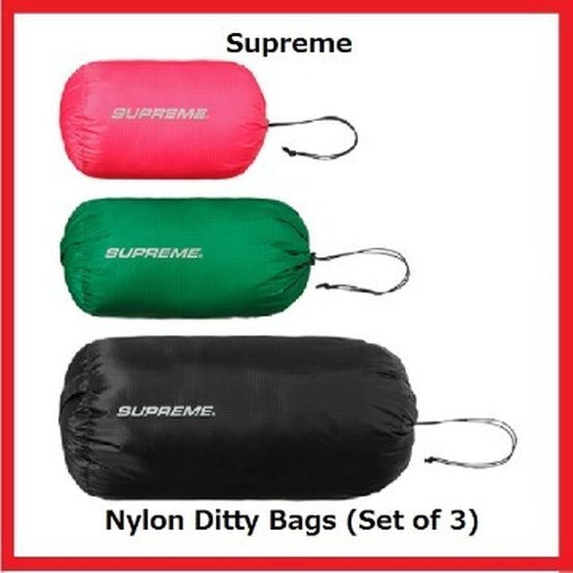 送料込 新品Supreme Nylon Ditty Bag (Set of 3)メンズ