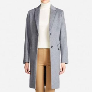 限定お値下げ 新品 未使用 UNIQLO カシミヤチェスターコート グレー