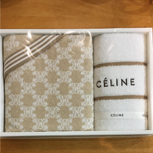 celine(セリーヌ)の新品未使用 セリーヌタオルセット インテリア/住まい/日用品の日用品/生活雑貨/旅行(タオル/バス用品)の商品写真