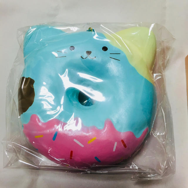 ぷに丸 ジャンボアニマルドーナツ 猫 水色 スクイーズの通販 by クラクラ｜ラクマ