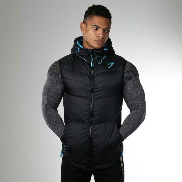 gymshark gym shark ジムシャーク ベスト ダウンベスト