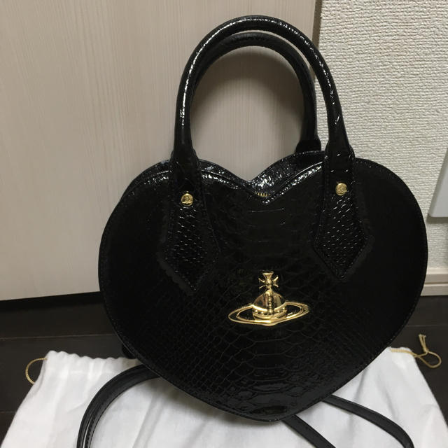 希少】ヴィヴィアンウエストウッド 2way ショルダーハート クロコ型押し