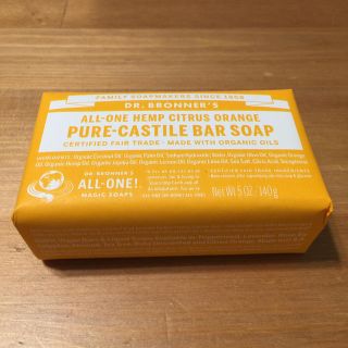 ドクターブロナー(Dr.Bronner)の新品未使用✰Dr. ブロナー マジックソープ シトラスオレンジ✰(ボディソープ/石鹸)