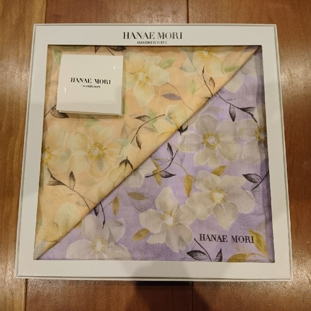 HANAE MORI(ハナエモリ)のHANAE MORI新品ハンカチ2枚 レディースのファッション小物(ハンカチ)の商品写真