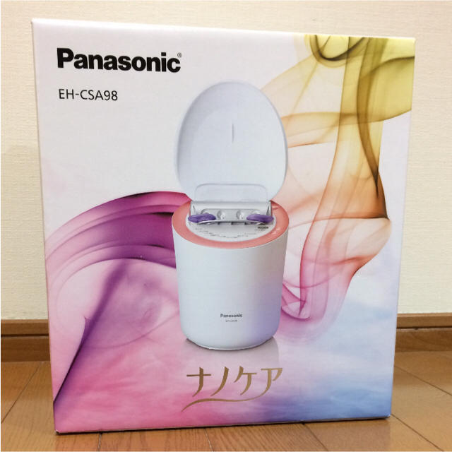 [美品][送料込み]Panasonic EH-CSA98-Pスチーマー　ナノケア