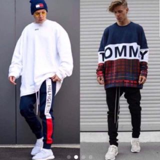 トミーヒルフィガー(TOMMY HILFIGER)の完売 tommy hilfiger トラックパンツ ジョガー  S ネイビー(その他)