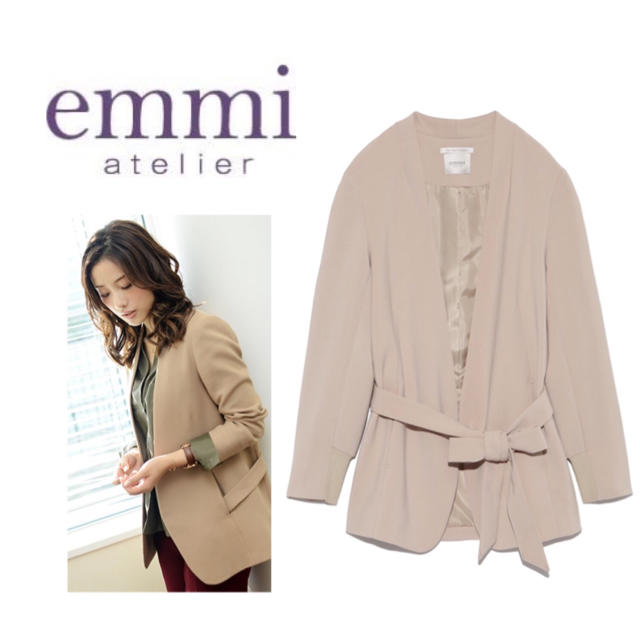 石原さとみ着用★emmiノーカラージャケット