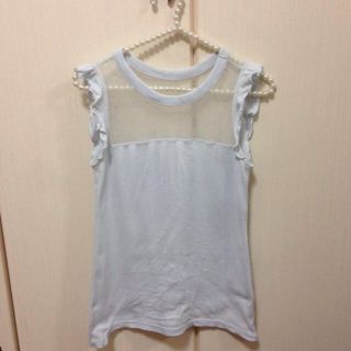 スナイデル(SNIDEL)のsnidel ♡ ドットチュールトップス(カットソー(半袖/袖なし))