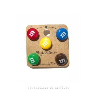 エムアンドエムアンドエムズ(m&m&m's)のm&m's＊5色ピアス お菓子ピアス 5個セット バラ売り不可(ピアス)