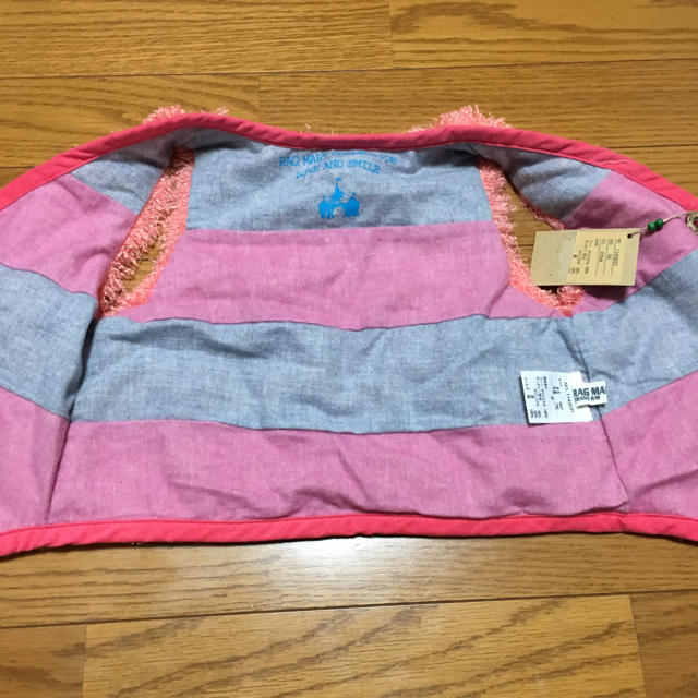 RAG MART(ラグマート)のモコモコベスト キッズ/ベビー/マタニティのキッズ服女の子用(90cm~)(その他)の商品写真