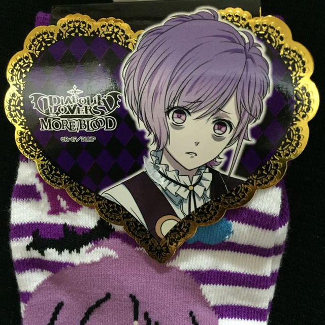 坂巻カナト♡紫/パープル☆DIABOLIK LOVERS 靴下 2足セット エンタメ/ホビーのアニメグッズ(その他)の商品写真