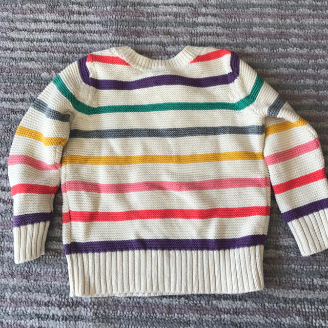 babyGAP(ベビーギャップ)のbabygapボーダーセーターガールズ キッズ/ベビー/マタニティのキッズ服女の子用(90cm~)(ニット)の商品写真