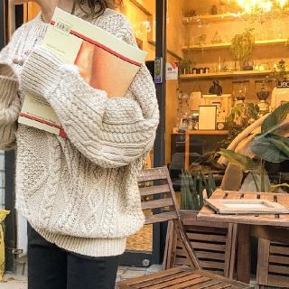 fdom vintage cable over knit エフダム(ニット/セーター)