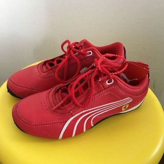 プーマ(PUMA)の美品 フェラーリ&プーマコラボスニーカー キッズ(その他)