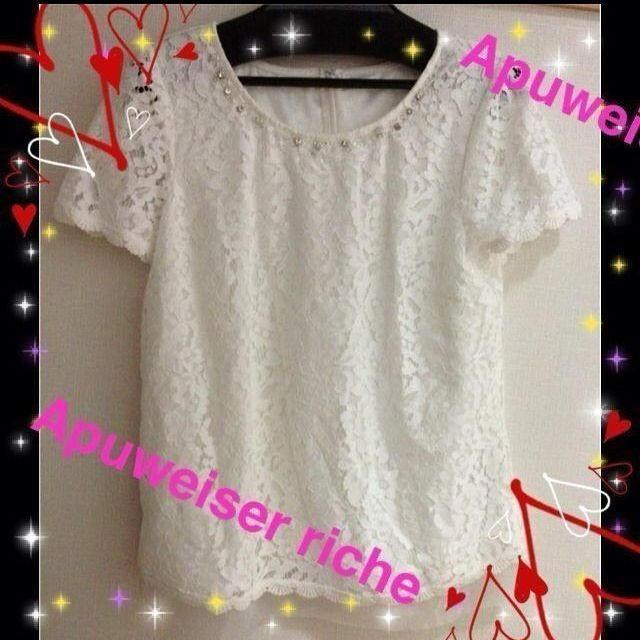 Apuweiser-riche(アプワイザーリッシェ)の♡新品未使用 今期 アプ  ブラウス♡ レディースのトップス(シャツ/ブラウス(半袖/袖なし))の商品写真