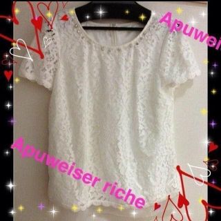 アプワイザーリッシェ(Apuweiser-riche)の♡新品未使用 今期 アプ  ブラウス♡(シャツ/ブラウス(半袖/袖なし))