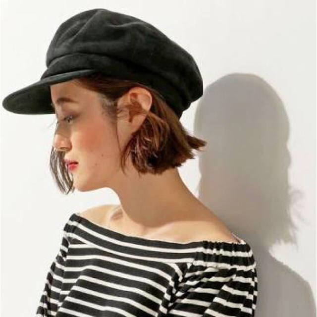 rima様専用【未使用】KIJIMA TAKAYUKI  スエードマリンキャップ レディースの帽子(キャスケット)の商品写真