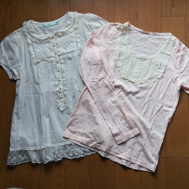 franche lippee(フランシュリッペ)の【caramel様専用】ʕ•ӫ̫͡•ʔﾌﾗﾝｼｭﾘｯﾍﾟﾌﾞﾗｳｽ　他6点 レディースのトップス(シャツ/ブラウス(半袖/袖なし))の商品写真