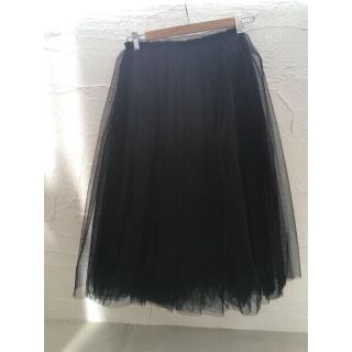 ブラックコムデギャルソン(BLACK COMME des GARCONS)のブラックコムデギャルソン♡チュールスカート(ロングスカート)