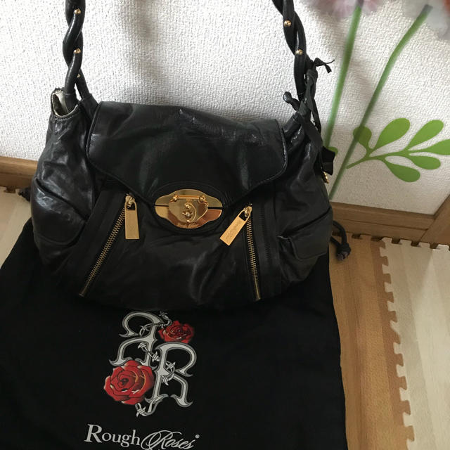 Rough Roses 牛革ハンドバッグ