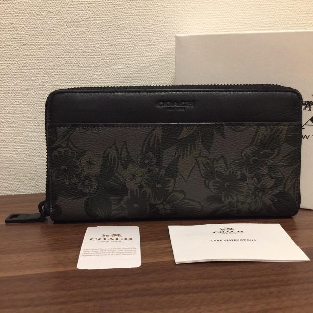 Coach Coach コーチ メンズ 長財布 グリーン ハワイアン フローラル 花柄の通販 By Rin コーチならラクマ