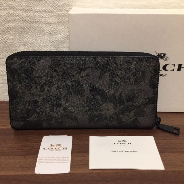 COACH   コーチ　財布　フラワー　グリーン