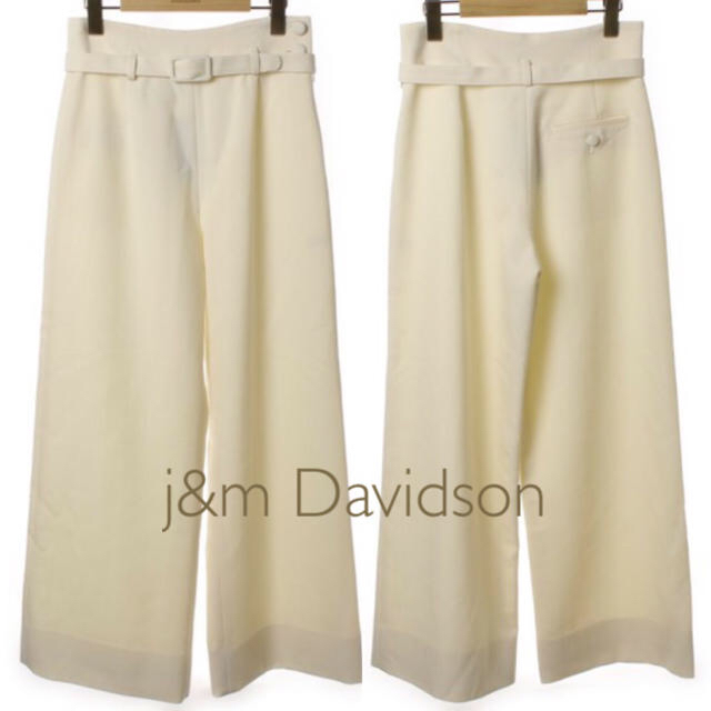 ⭐️新品⭐️定価74520円、J&M DAVIDSON  ウール ワイドパンツ