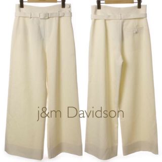 ジェイアンドエムデヴィッドソン(J&M DAVIDSON)の⭐️新品⭐️定価74520円、J&M DAVIDSON  ウール ワイドパンツ(カジュアルパンツ)