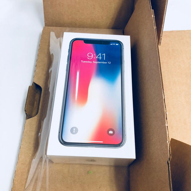激安の exxon - Apple 未開封 グレー 256GB iPhoneX スマートフォン本体 激安の exxon - Apple 未開封 グレー 256GB iPhoneX スマートフォン本体