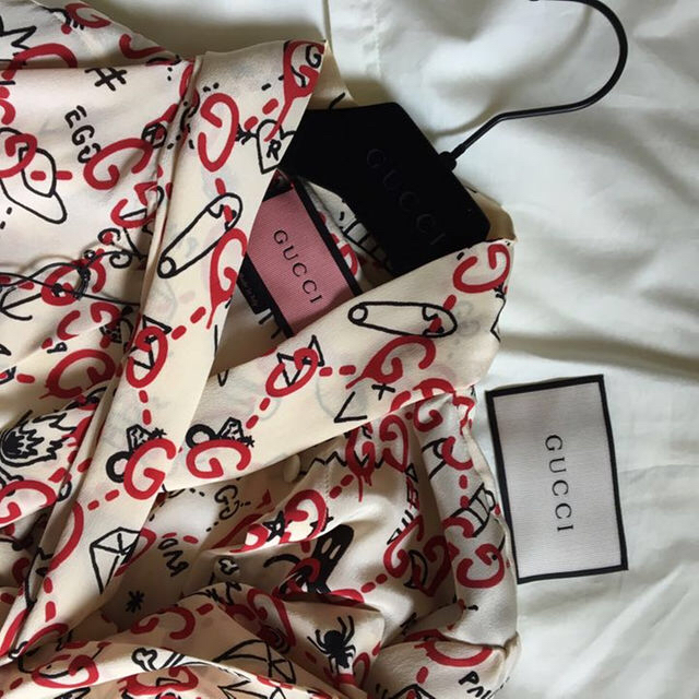 GUCCI グッチ 希少 ブラウス 38 専用 GUCCI グッチ 希少 ブラウス 38 専用