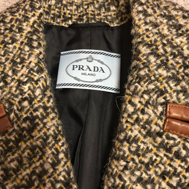 PRADA(プラダ)のPRADA プラダ ☆ツイードコート☆ レディースのジャケット/アウター(ロングコート)の商品写真