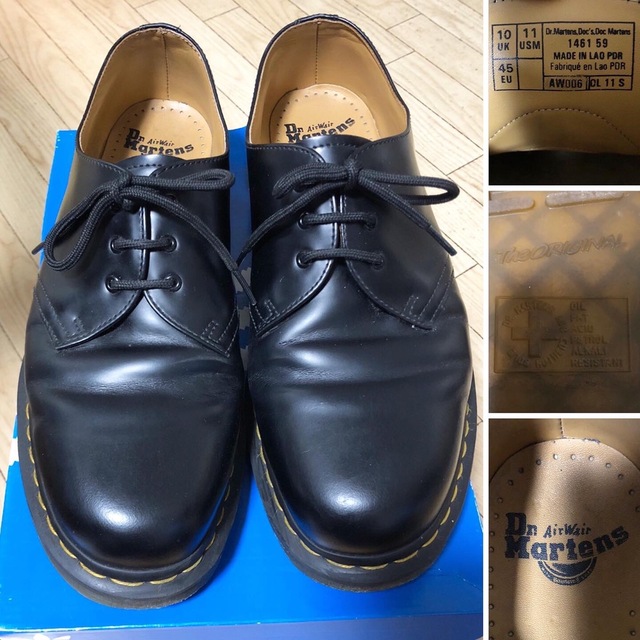 Dr.Martens(ドクターマーチン)の極美品❗️Dr.Martens 1461 3ホールシューズ UK10 メンズの靴/シューズ(ブーツ)の商品写真