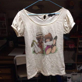 ウィゴー(WEGO)のAMO×fafiパフスリーブT(Tシャツ(半袖/袖なし))