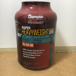 チャンピオン(Champion)のSUPER HEAVYWEIGHT GAINER 1200 3kg (プロテイン)