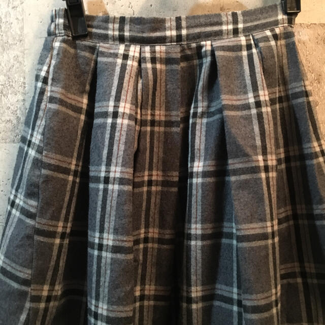 RETRO GIRL(レトロガール)のRETRO GIRL チェックミモレスカート レディースのスカート(ひざ丈スカート)の商品写真