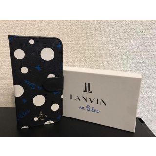 ランバンオンブルー(LANVIN en Bleu)のLanvin en bleu ドット iphone 6/7 ケース(iPhoneケース)