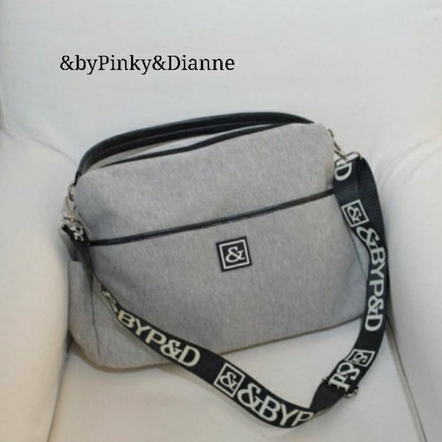 &byP&D(アンドバイピーアンドディー)の&byPinky&Dianne 新品 2way斜め掛けショルダーBAG グレー レディースのバッグ(ショルダーバッグ)の商品写真