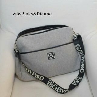 アンドバイピーアンドディー(&byP&D)の&byPinky&Dianne 新品 2way斜め掛けショルダーBAG グレー(ショルダーバッグ)