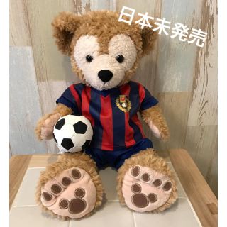 ダッフィー(ダッフィー)の新品✨FCバルセロナ風 ダッフィー コスチューム(キャラクターグッズ)