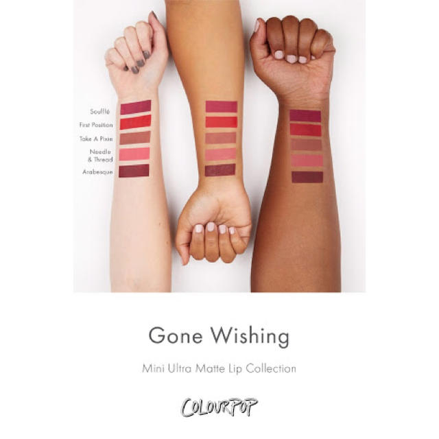 colourpop(カラーポップ)のCOLOURPOP Gone Wishingミニマットリップセット コスメ/美容のベースメイク/化粧品(口紅)の商品写真