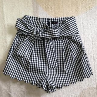 ラグナムーン(LagunaMoon)のギンガムチェックショーパン(ショートパンツ)