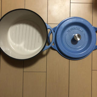 バーミキュラ(Vermicular)の値下げ バーミキュラ 日本製 無水鍋 18 パールブルー 廃盤色(鍋/フライパン)