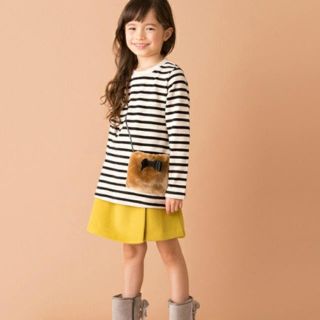 プティマイン(petit main)の130♡petit main ファーポシェットモチーフカットソー(Tシャツ/カットソー)