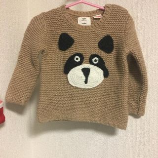 ザラキッズ(ZARA KIDS)のZARA kids アニマル ニット 74センチ(ニット/セーター)