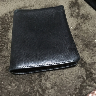 プラダ(PRADA)のプラダ サフィアーノ 二つ折り財布 ブラック(財布)