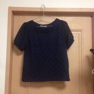 マジェスティックレゴン(MAJESTIC LEGON)のマジェ ネイビートップス(Tシャツ(長袖/七分))