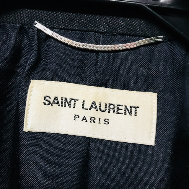 Saint Laurent(サンローラン)のサンローランパリ 14SS レザーラペルスペンサージャケット メンズのジャケット/アウター(テーラードジャケット)の商品写真